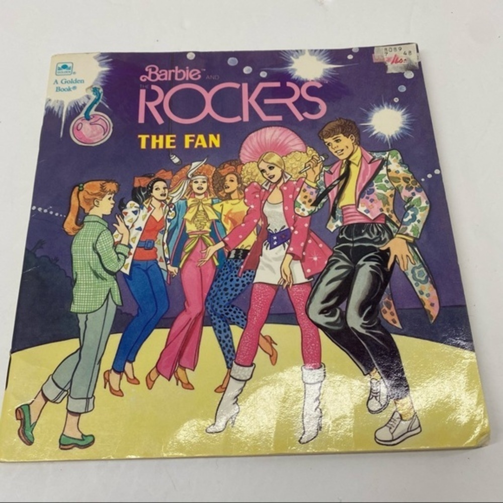 Vintage 1987 Golden Book‎ Barbie & The Rockers